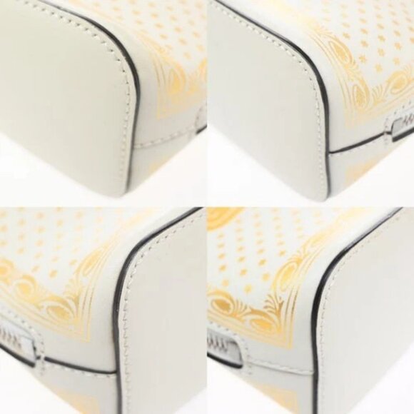 GUCCI GUCCY SEGA Print Leather Mini Shoulder Bag White Italy SHW 73CA310 - Picture 8 of 16
